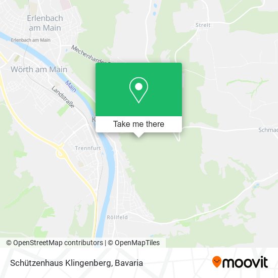 Schützenhaus Klingenberg map