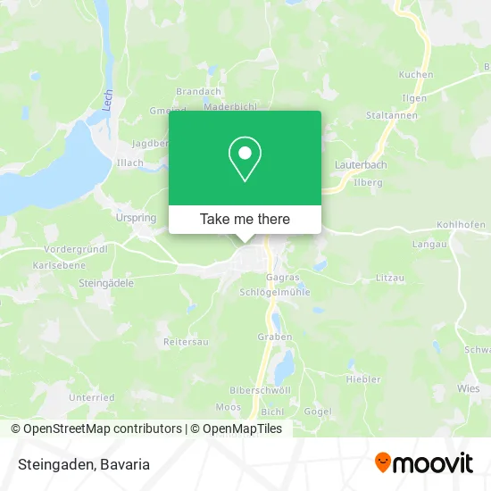 Карта Steingaden
