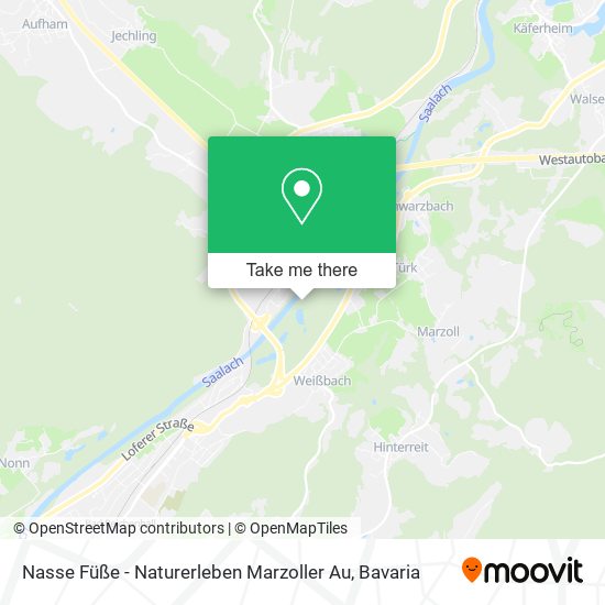 Nasse Füße - Naturerleben Marzoller Au map