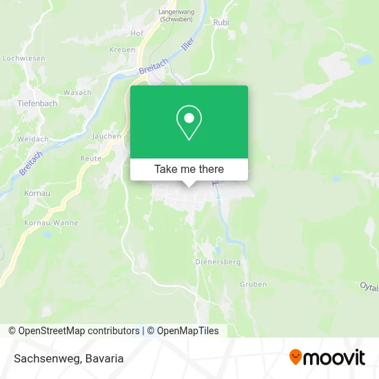 Sachsenweg map