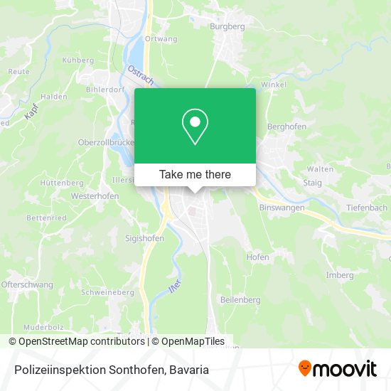 Polizeiinspektion Sonthofen map