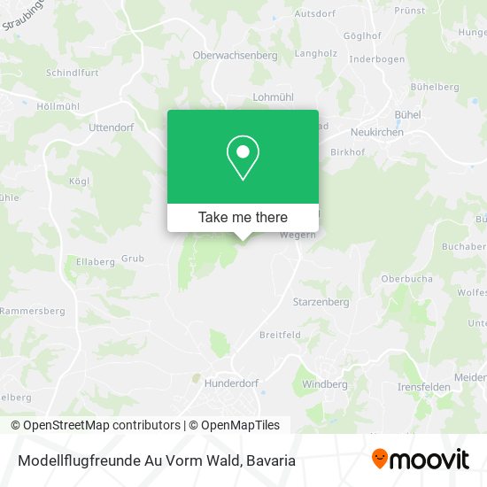 Карта Modellflugfreunde Au Vorm Wald