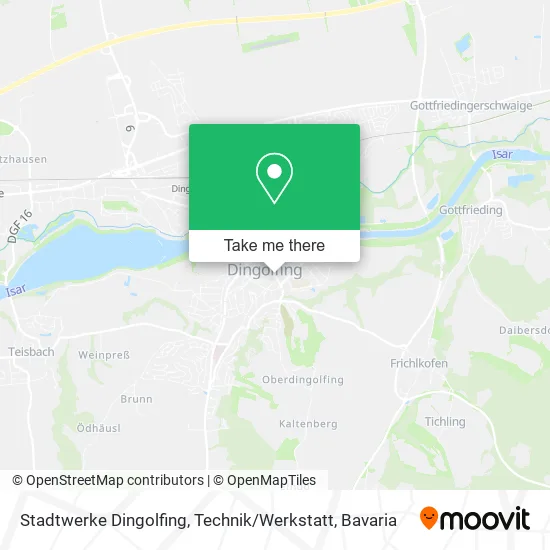 Карта Stadtwerke Dingolfing, Technik / Werkstatt