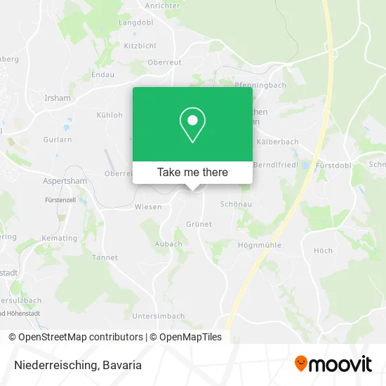 Карта Niederreisching