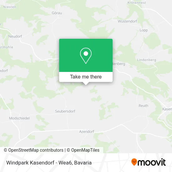 Карта Windpark Kasendorf - Wea6