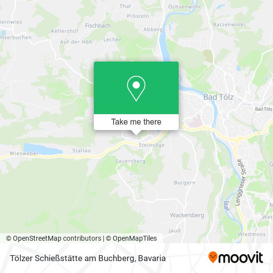 Tölzer Schießstätte am Buchberg map