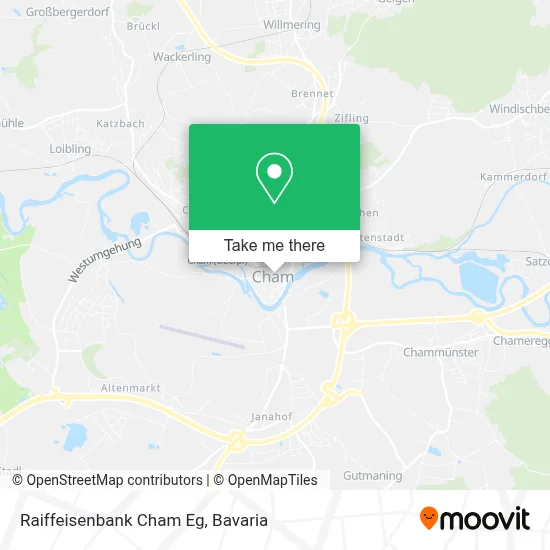 Raiffeisenbank Cham Eg map