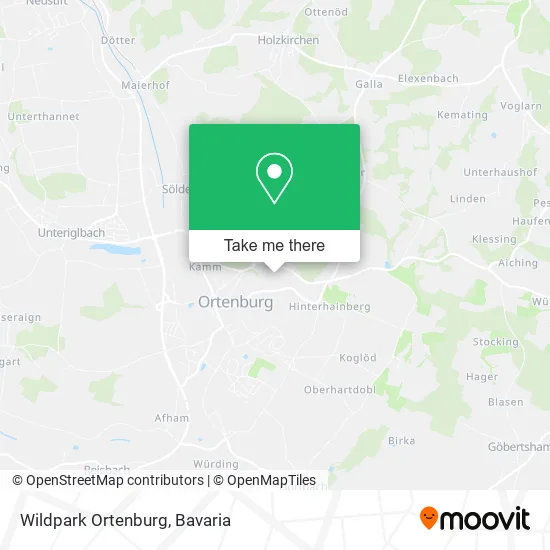 Карта Wildpark Ortenburg