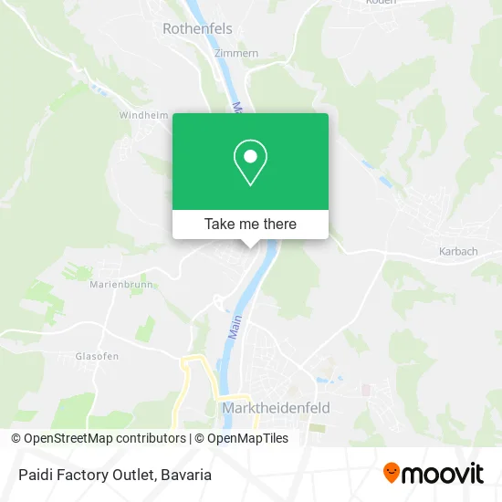Карта Paidi Factory Outlet