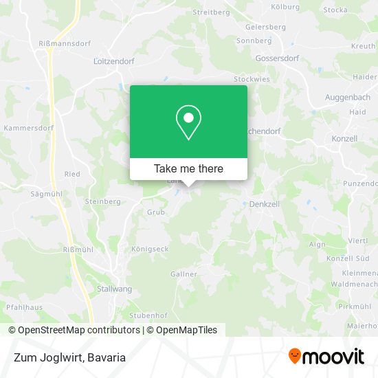 Карта Zum Joglwirt
