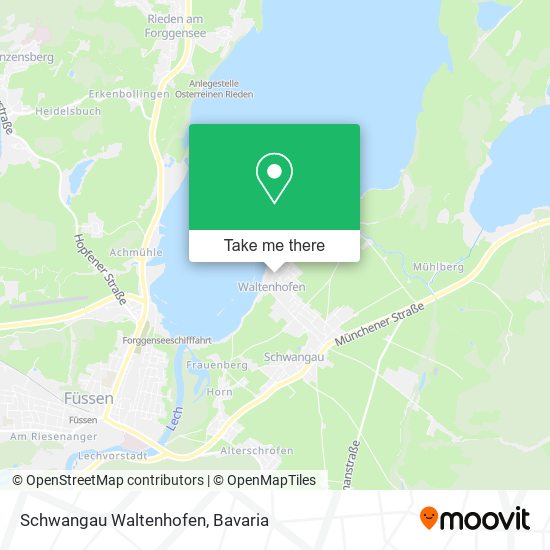 Schwangau Waltenhofen map