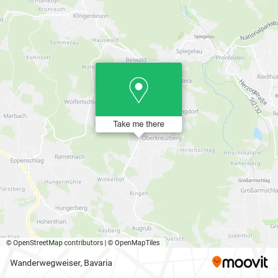 Карта Wanderwegweiser