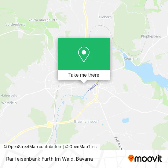 Карта Raiffeisenbank Furth Im Wald