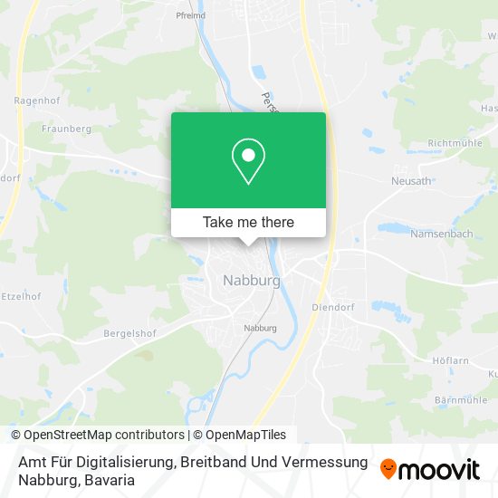 Amt Für Digitalisierung, Breitband Und Vermessung Nabburg map