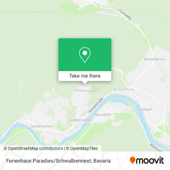 Карта Ferienhaus Paradies / Schwalbennest