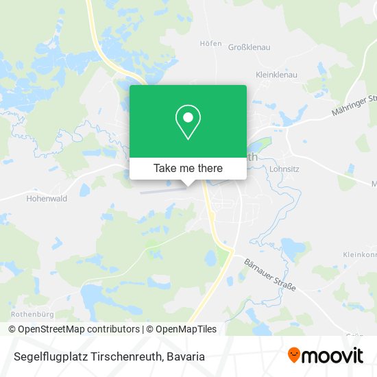 Segelflugplatz Tirschenreuth map