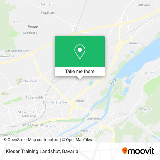 Kieser Training Landshut map