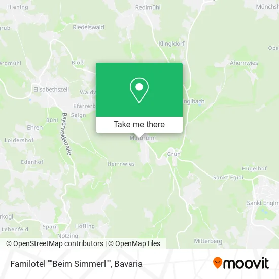 Карта Familotel ""Beim Simmerl""