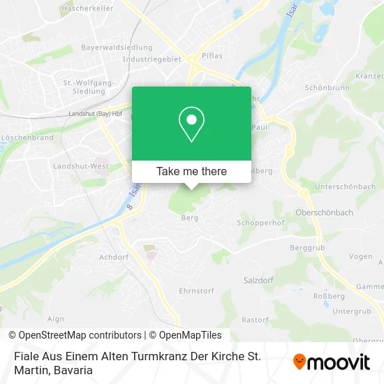 Карта Fiale Aus Einem Alten Turmkranz Der Kirche St. Martin