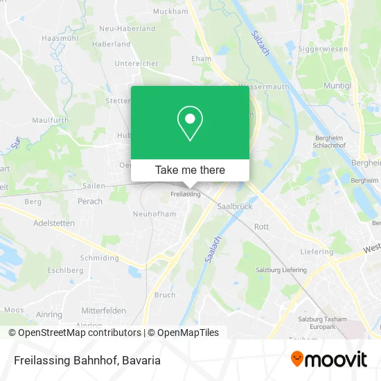 Карта Freilassing Bahnhof