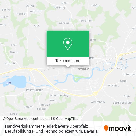 Handwerkskammer Niederbayern / Oberpfalz Berufsbildungs- Und Technologiezentrum map