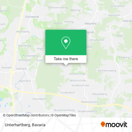 Карта Unterhartberg