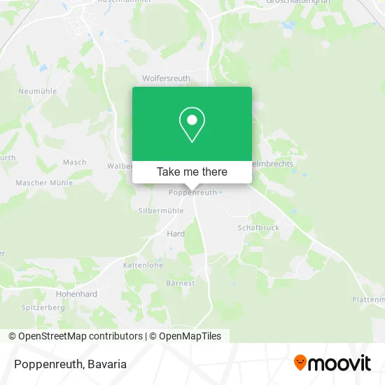 Карта Poppenreuth