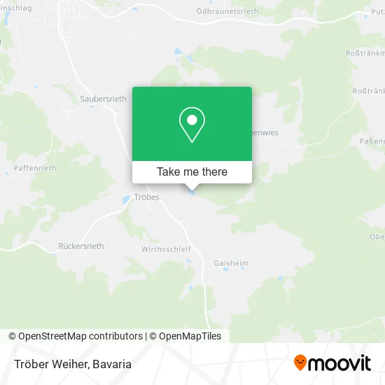 Карта Tröber Weiher