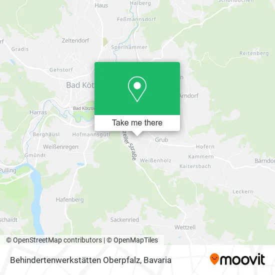 Карта Behindertenwerkstätten Oberpfalz