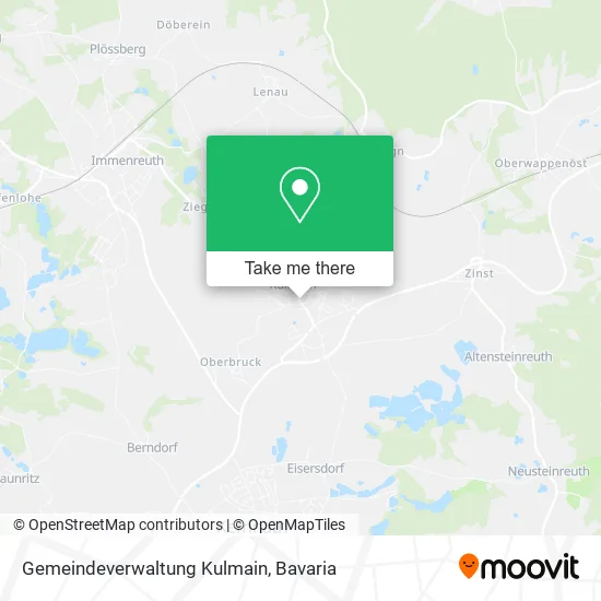 Карта Gemeindeverwaltung Kulmain