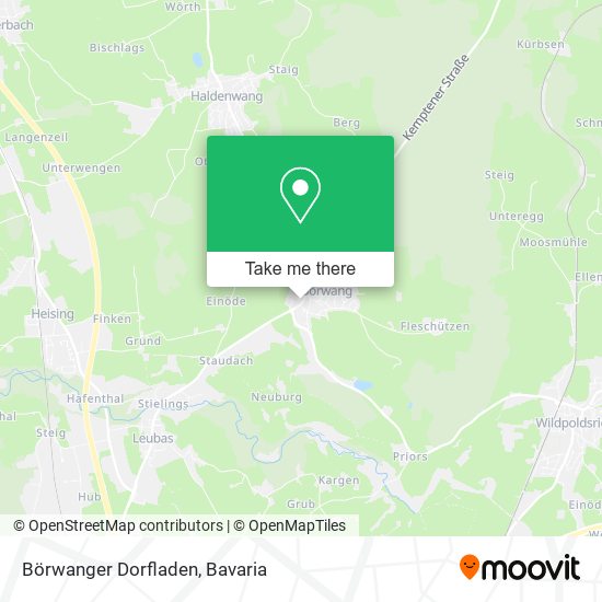 Börwanger Dorfladen map