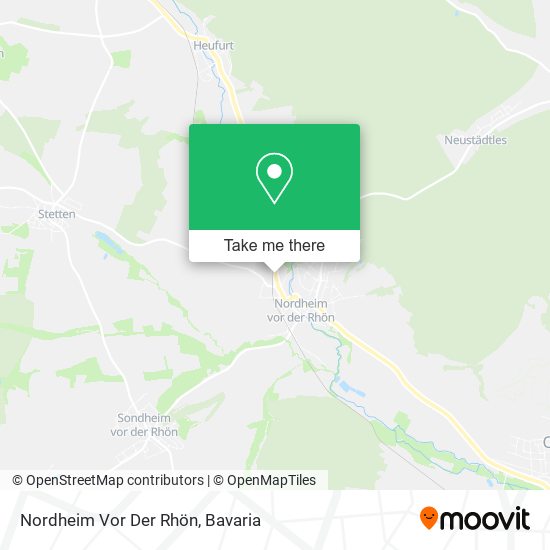 Nordheim Vor Der Rhön map
