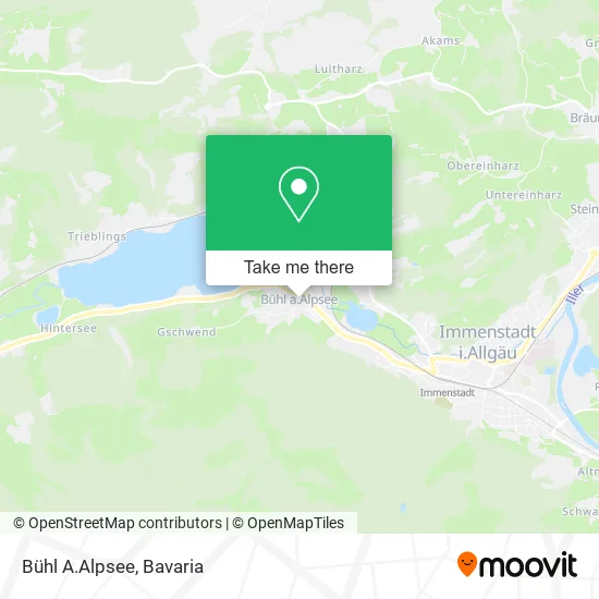 Карта Bühl A.Alpsee