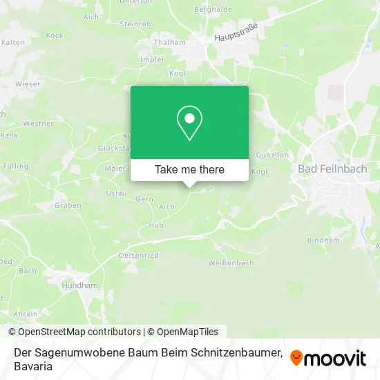 Карта Der Sagenumwobene Baum Beim Schnitzenbaumer