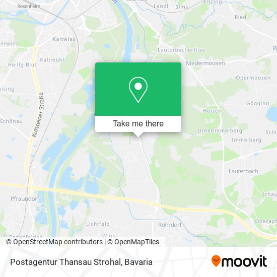 Postagentur Thansau Strohal map