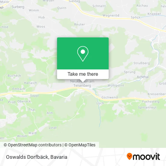 Карта Oswalds Dorfbäck