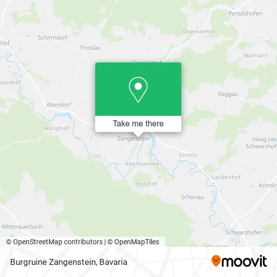 Карта Burgruine Zangenstein