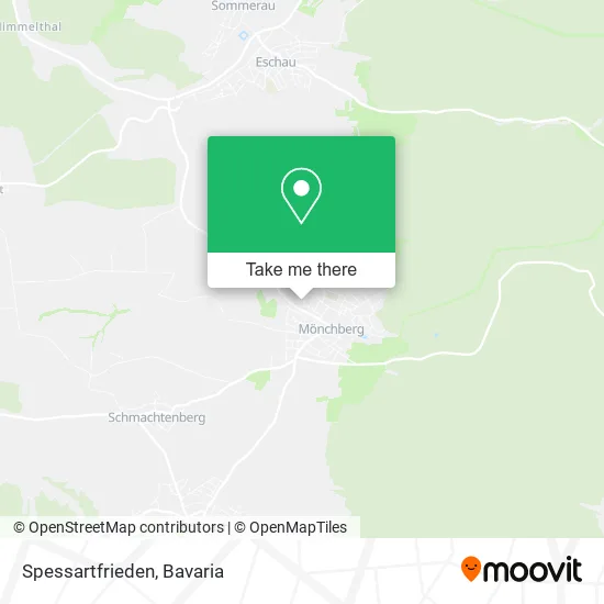Карта Spessartfrieden