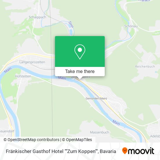 Fränkischer Gasthof Hotel ""Zum Koppen"" map