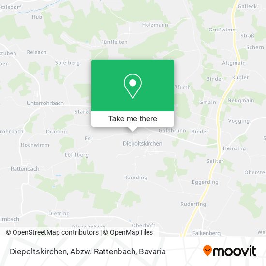 Diepoltskirchen, Abzw. Rattenbach map