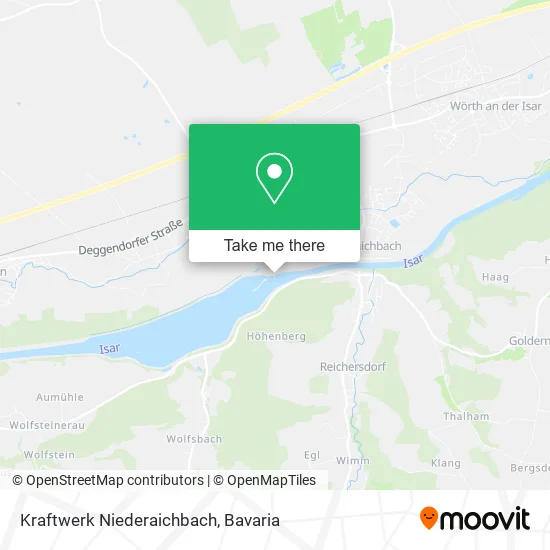 Карта Kraftwerk Niederaichbach