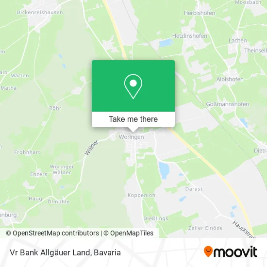 Карта Vr Bank Allgäuer Land