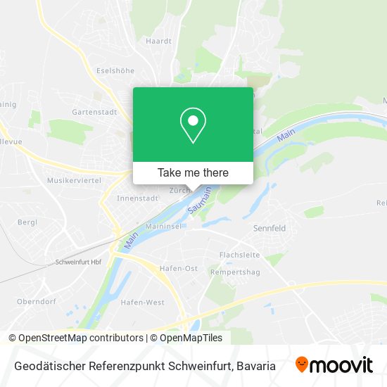Карта Geodätischer Referenzpunkt Schweinfurt
