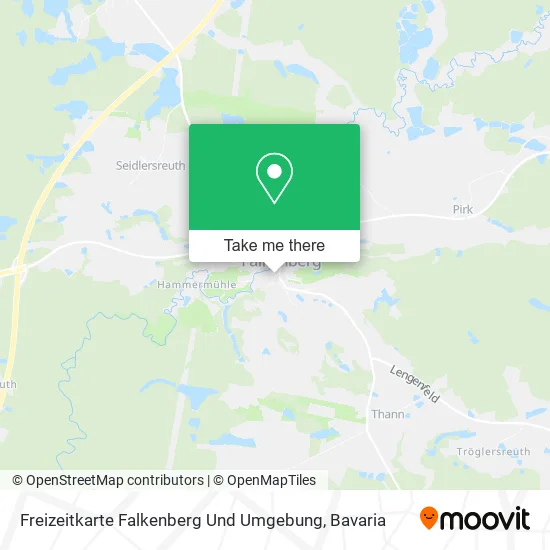 Freizeitkarte Falkenberg Und Umgebung map