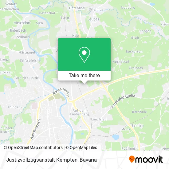 Карта Justizvollzugsanstalt Kempten