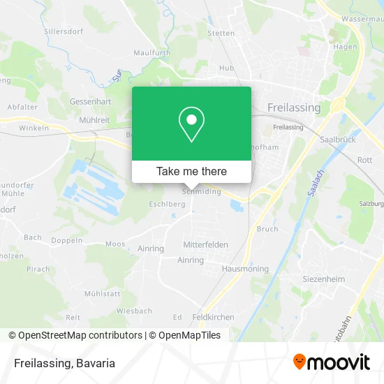 Карта Freilassing