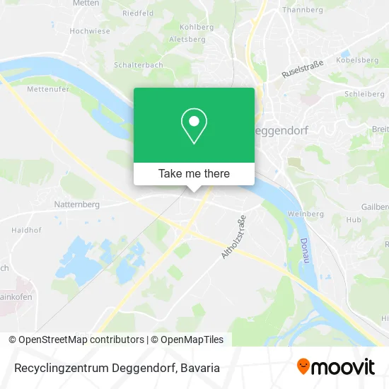 Карта Recyclingzentrum Deggendorf