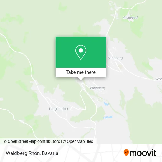 Карта Waldberg Rhön