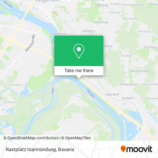 Rastplatz Isarmündung map