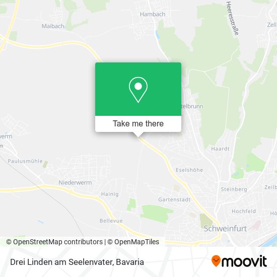 Drei Linden am Seelenvater map